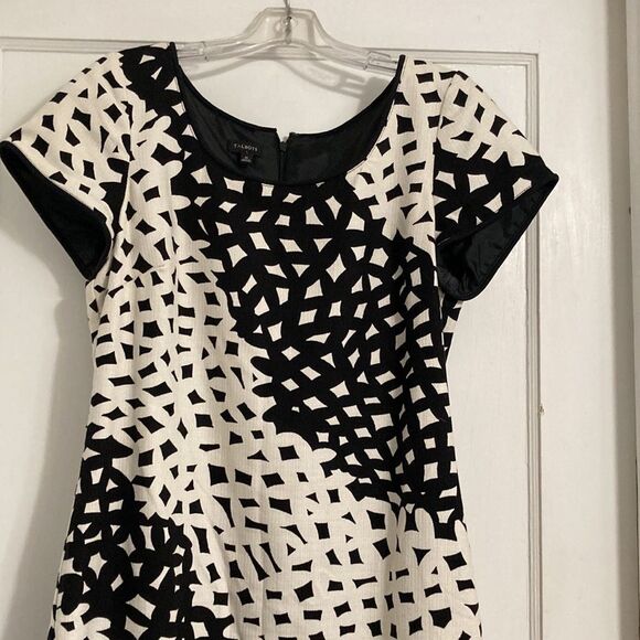 Talbots Black/White Cream Dress - Picture 2 of 11
